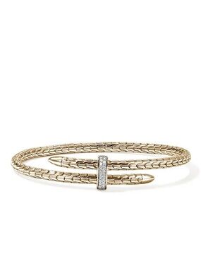John Hardy Yellow Gold Spear Flex Cuff Bracelet